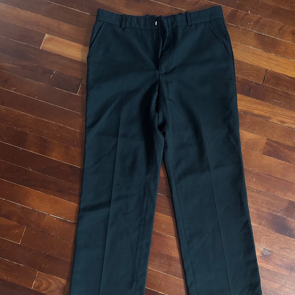 Green Wool Trousers